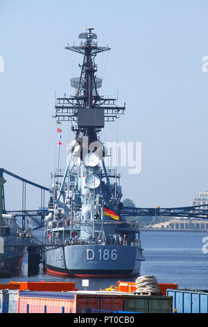 Zerstörer Mölders, Deutsche Maritime Museum in Wilhelmshaven, Wilhelmshaven, Niedersachsen, Deutschland, Europa Stockfoto