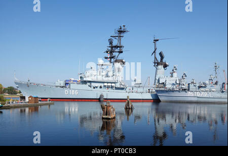 Zerstörer Mölders, Deutsche Maritime Museum in Wilhelmshaven, Wilhelmshaven, Niedersachsen, Deutschland, Europa Stockfoto