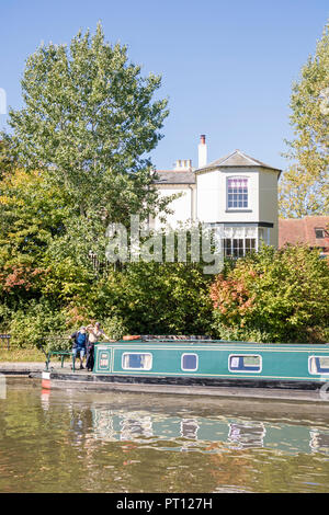 Stratford-upon-Avon Canal bei Kingwood Kreuzung Lapworth, Warwickshire, England, Großbritannien Stockfoto