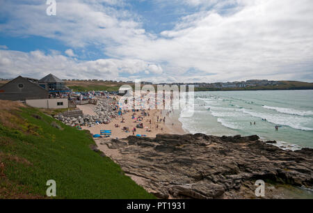 Fistral Beach in Newquay, Cornwall, Großbritannien Stockfoto