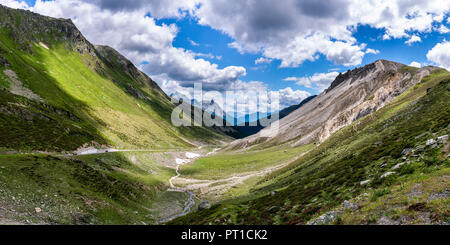 Schweiz, Livigno Alpen, Graubünden Kanton, Ansicht von Livigno Pass Stockfoto