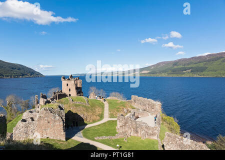 Großbritannien, Schottland, Loch Ness, Inverness, Urquhart Castle Stockfoto