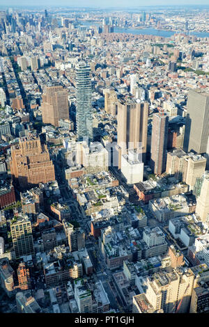 USA, New York, Manhattan, das One World Trade Center und Hochhäuser Stockfoto