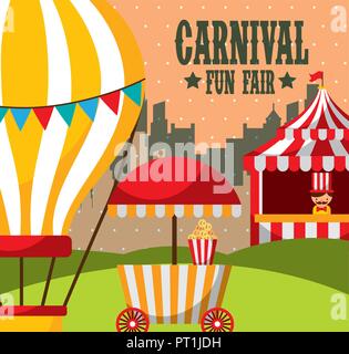 Karneval Kirmes Stock Vektor