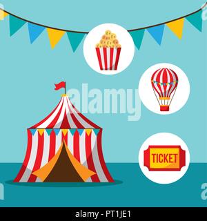 Karneval Kirmes Stock Vektor