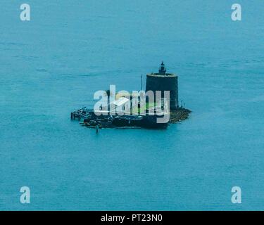 Sydney, New South Wales, Australien. 9. Nov 2008. Fort Denison, Teil der Sydney Harbour National Park, ist ein aktiver Leuchtturm auf einem Turm Schutz der Hafen von Sydney in Australien. Credit: Arnold Drapkin/ZUMA Draht/Alamy leben Nachrichten Stockfoto