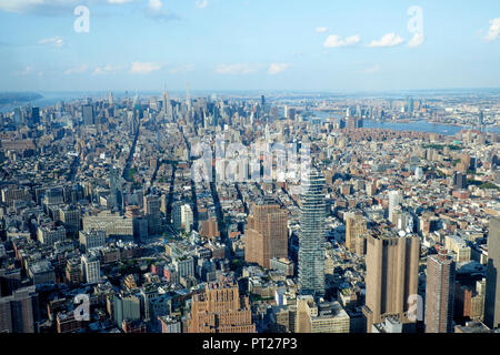 USA, New York, Manhattan, das One World Trade Center und Hochhäuser Stockfoto