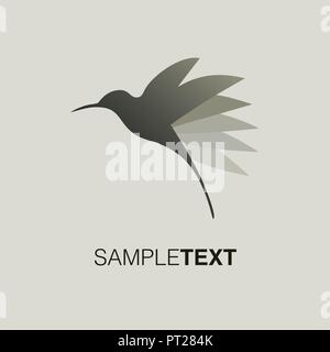 Hummingbird silhouette Logo. Vector Illustration Stock Vektor