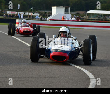 Federico Buratti, Lotus BRM 24, Glover Trophy, 1500 cc Grand Prix Autos, 1961 bis 1965, Goodwood Revival 2018, September 2018, Automobile, Autos, Stromkreis Stockfoto