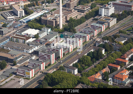 Luftaufnahme, ETEC Essener an der A 40, Technologie Center Essen, Essen, Ruhrgebiet, Nordrhein-Westfalen, Deutschland, Europa, Stockfoto