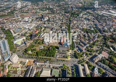 Überblick über Dortmund, Hauptbahnhof Dortmund, Wälle, Dortmund, Ruhrgebiet, Nordrhein-Westfalen, Deutschland Stockfoto