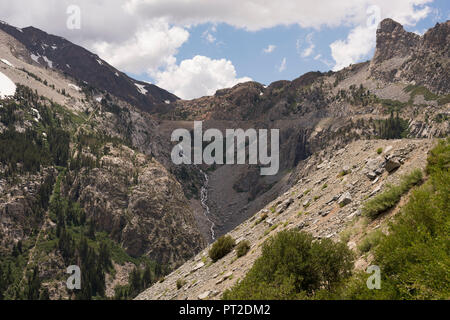 USA, Südwesten, Kalifornien, Berglandschaft an der Tioga Pass, Stockfoto