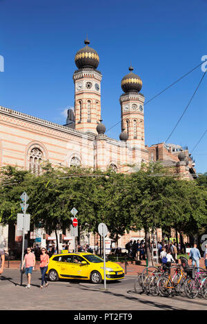 Große Synagoge in der Dohany Utca, Pest, Budapest, Ungarn Stockfoto