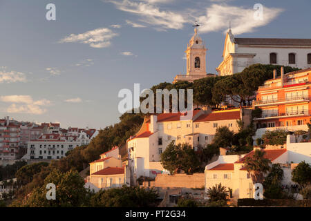 Igreja da graca Kirche, Miradouro da graca Lookout, Lissabon, Portugal Stockfoto