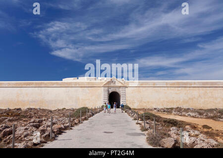 Fortaleza de Sagres Festung, National Monument, Sagres, Algarve, Portugal Stockfoto