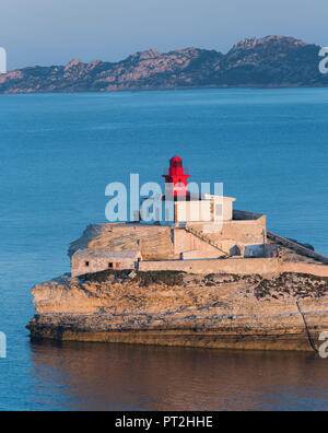 Phare de la Madonetta, Bonifacio, Corse, Korsika, Frankreich Stockfoto