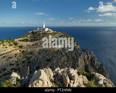 Leuchtturm am Cap Formentor, Mallorca, Balearen, Spanien Stockfoto