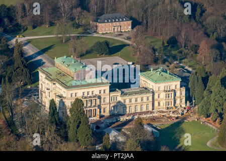 Villa Hügel wurde gerade renoviert, Krupp-Villa, Denkmalschutz, Essen, Ruhrgebiet, Nordrhein-Westfalen, Deutschland Stockfoto