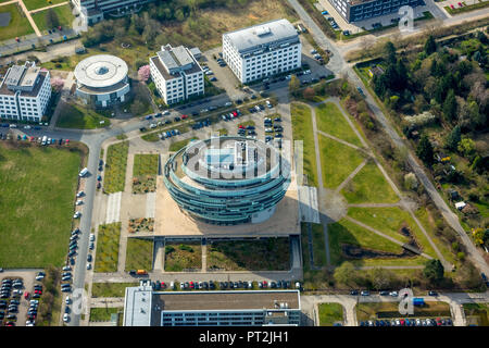 Bürohochhaus Heise Hauptsitz in Hannover in Kugelform, Heise Media GmbH & Co. KG, besondere Architektur, Hannover, Landeshauptstadt, Niedersachsen, Deutschland Stockfoto