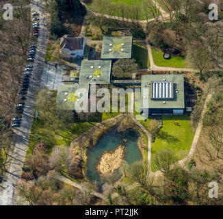 Quadrat Museum Center, Josef-Albers-Straße Park, Bottrop, Ruhrgebiet, Nordrhein-Westfalen, Deutschland Stockfoto