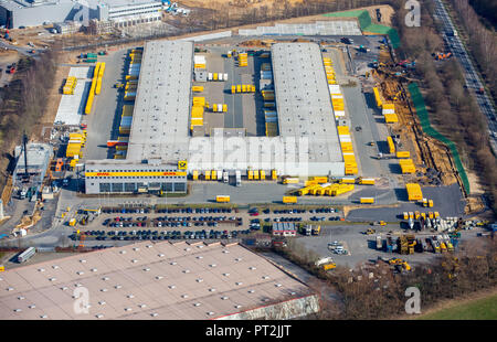 DHL Freight Zentrum Dorsten, Interkommunale Business Park Marl/Dorsten, Dorsten, Ruhrgebiet, Nordrhein-Westfalen, Deutschland Stockfoto