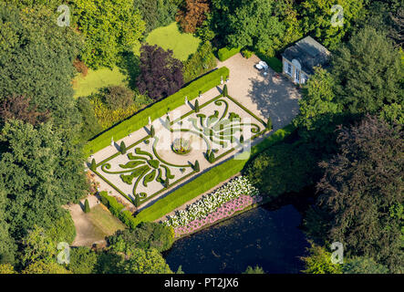 Isselburg, Niederrhein, Romantik Parkhotel Wasserburg Anholt, Museum Wasserburg Anholt, mit barocken Garten, Wasserburg Anholt, Isselburg, NRW, Deutschland Stockfoto