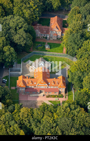 LVR-Klinik Bedburg-Hau Rheinische Kliniken Bedburg-Hau Landschaftsverband Rheinland für psychische und neurologische Krankheiten, Bedburg-Hau, Niederrhein, Nordrhein-Westfalen, Deutschland, Stockfoto