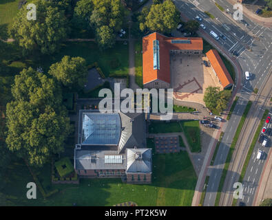 Schloss Horst, Kulturzentrum, Vorburg Schloss Horst, Civic Center - Stadtbibliothek - Hist. Druckerei, Kulturzentrum, Gelsenkirchen, Ruhrgebiet, Nordrhein-Westfalen, Deutschland Stockfoto