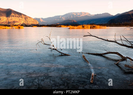 Torbiere del Sebino Naturpark, Lombardei, Provinz Brescia, Italien, Stockfoto