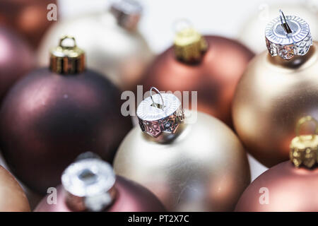 Christbaumkugeln, close-up Stockfoto