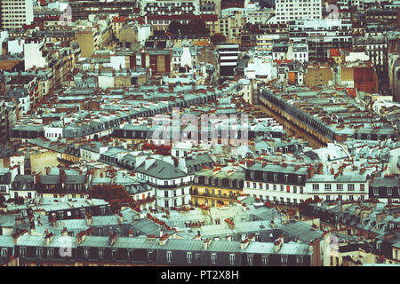 Paris von oben Stockfoto