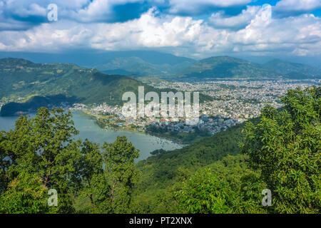 Nepal, Himalaya, Pokhara Tal, Pokhara, Phewa See, Stockfoto