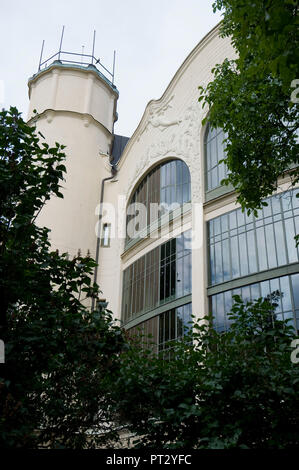 Innenhof des Centralbadet Stockfoto