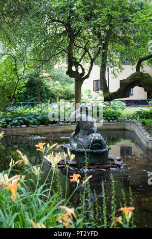 Innenhof des Centralbadet Stockfoto