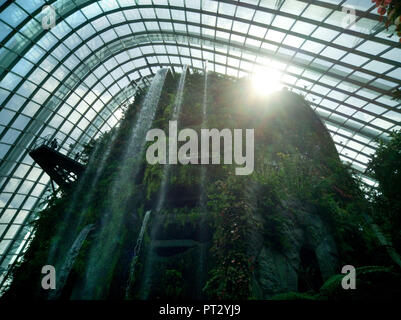 Verlorene Welt in Gärten durch die Bucht, Singapur, Architekten: Wilkinson Eyre Architects, Grant Associates, 2011. Cloud Forest Kuppel Stockfoto