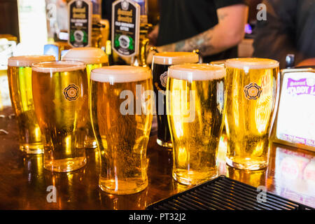 England, London, Southwark, Anker, tippen Sie auf "Pub, Pints Bier Stockfoto