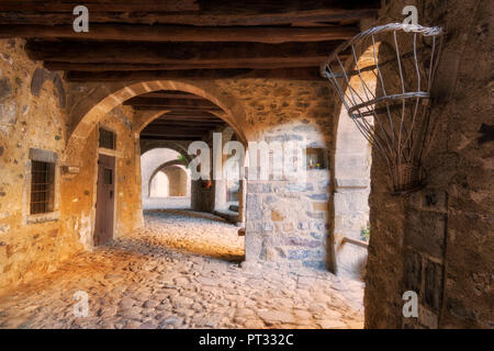 Altstadt von Camerata Cornello, Val Brembana, Provinz Bergamo, Lombardei, Italien, Stockfoto