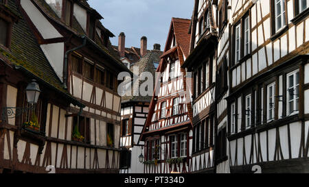Fachwerkhäuser, Straßburg, Elsass, Frankreich Stockfoto