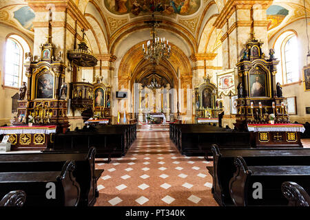 Europa, Polen, Kleinpolen, Wadowice - die Basilika von offertorium der Heiligen Maria Stockfoto