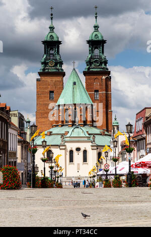 Europa, Polen, Großpolen, Gniezno - Die königliche Gnesen Kathedrale Stockfoto
