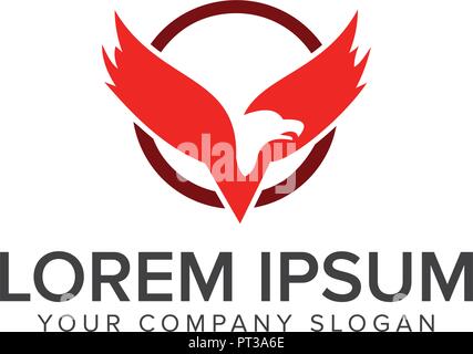 Eagle Bird Logo Design Konzept Vorlage Stock Vektor