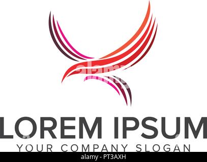 Bird Logo Design Konzept Vorlage Stock Vektor