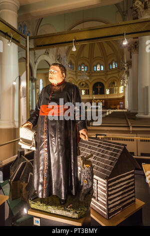 Kanada, Quebec, die Laurentides, Hieronymus, der Kathedrale des Hl. Hieronymus, Statue des Priesters Antoine Labelle Stockfoto