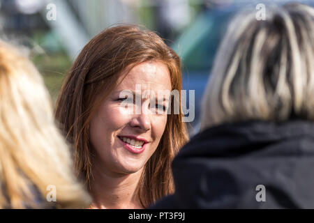 Die Joff Jugendzentrum, Peacehaven, East Sussex, UK. 3. Oktober 2018. Prinz Harry und Meghan Markle, ihren ersten offiziellen Besuch in Sussex Stockfoto