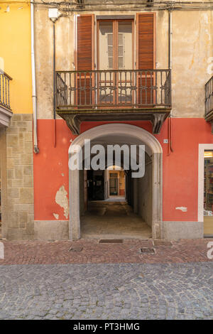 Ivrea, Gemeinde der Stadt Turin, der Region Piemont im Nordwesten Italiens, post-industrielle Italien. Ollivetti. Stockfoto