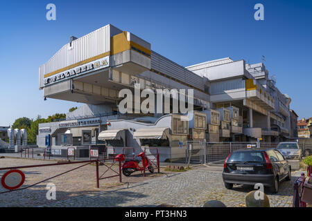 Ivrea, Gemeinde der Stadt Turin, der Region Piemont im Nordwesten Italiens, post-industrielle Italien. Ollivetti. Stockfoto