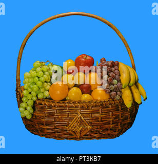 Korb mit Früchten. Spanien. Europa Stockfoto