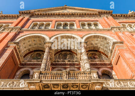 Eine typische Ansicht in Kensington in London. Stockfoto