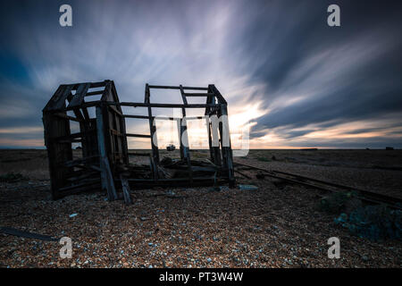 Dungeness bei Sonnenaufgang, Kent Stockfoto