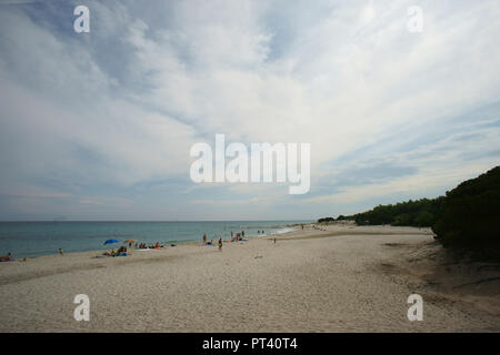 Bidderosa Strand und Naturpark, Orosei, Sardinien, Italien. Stockfoto